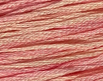 Weeks Dye Works, Sophia Pink, WDW-1138, 5 YARD Skein, Hand Dyed Cotton, Embroidery Floss, Counted Cross Stitch, Embroidery, Over Dyed Cotton