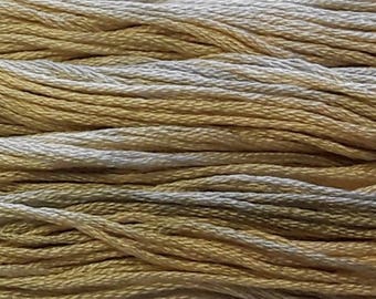 Gentle Art, Simply Shaker Threads, Shaker White, #7025, 10 YARD Skein, Embroidery Floss, Counted Cross Stitch, Hand Embroidery Thread