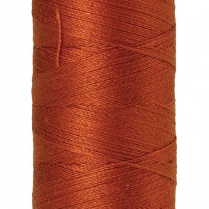 Fil Mettler, cuivre, n° 0163, 60 wt, coton uni, coton satiné, fil à broder, fil à coudre, fil à courtepointe, fil à coudre