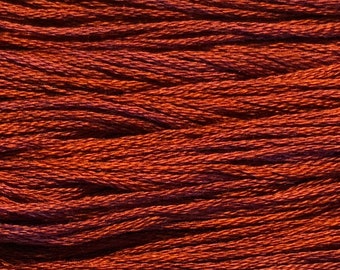 Weeks Dye Works, Red Rocks, WDW-2240, 5 YARD Skein, Hand Dyed Cotton, Embroidery Floss, Counted Cross Stitch, Embroidery, PunchNeedle