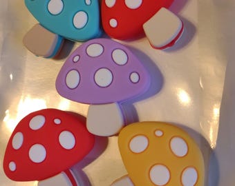 Mushrooms, Point Protectors, Scissor Protector, Knitting Needle Cover, Cross Stitch Tool, Awl Protector, Embroidery Tool, Yarn Tree