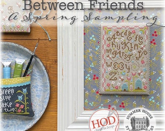 Counted Cross Stitch Pattern, Between Friends, Hands on Design, Summer House Stitche Workes, PATTERN ONLY