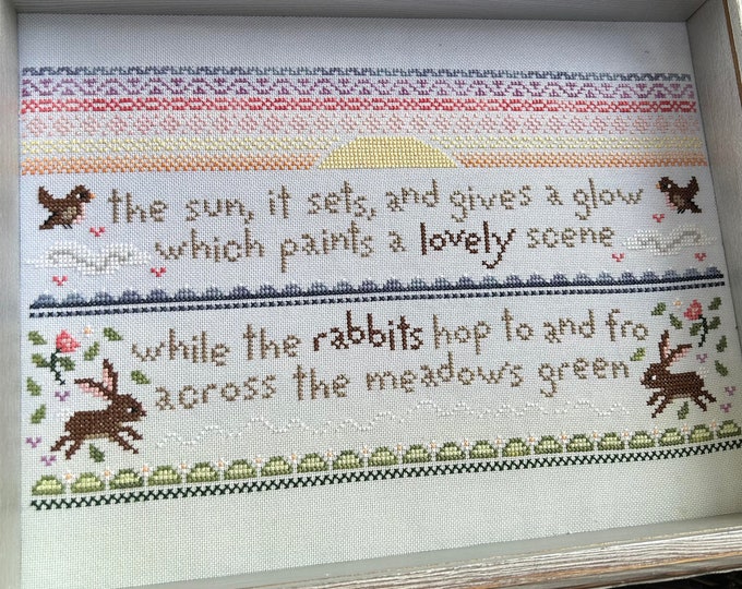 Counted Cross Stitch Pattern, Bless and Keep, Scriptural Sampler, Bible ...
