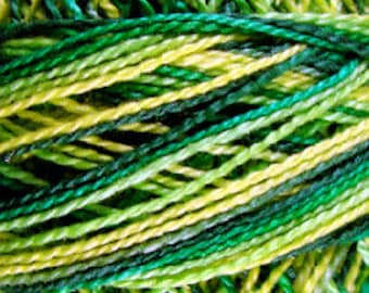 Valdani Thread, Size 8, M26, Valdani Perle Cotton, Green Grass, Punch Needle, Embroidery, Penny Rugs, Primitive Stitching, Sewing Accessory