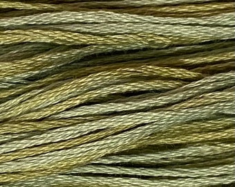 Weeks Dye Works, Dried Sage, WDW-1191, 5 YARD Skein, Hand Dyed Cotton, Embroidery Floss, Cross Stitch, Hand Embroidery, Punch Needle