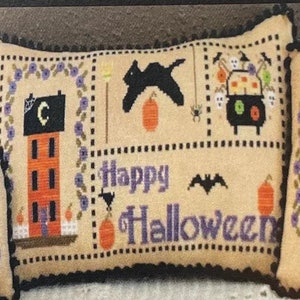 Counted Cross Stitch Pattern, Joys of the Seasons, Halloween, Tuck Pillow, Pillow Ornaments, Bowl Filler, Needle Bling Designs, PATTERN ONLY imagem 2