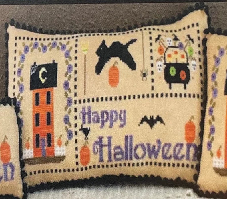 Counted Cross Stitch Pattern, Joys of the Seasons, Halloween, Tuck Pillow, Pillow Ornaments, Bowl Filler, Needle Bling Designs, PATTERN ONLY imagem 2