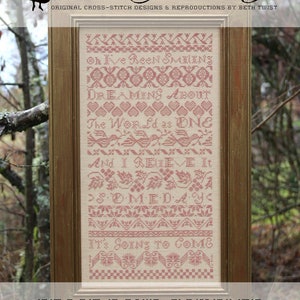 Counted Cross Stitch Pattern, Peace Band Sampler, Band Sampler, Cross Stitch Sampler, Beth Twist, Heartstring Samplery, PATTERN ONLY
