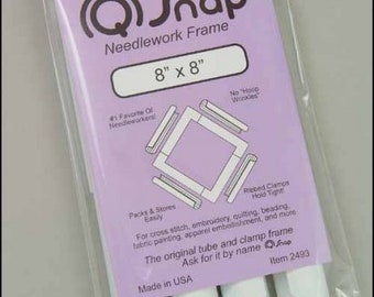 Q-Snap Frame, Stitching Frame, 8" x 8" Cross Stitch Frame, Q-Snaps Frame, Embroidery Frame, Needlework Frame, Q-Snaps Hoop, Hardanger