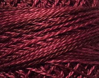 Valdani Thread, Size 8, O507, Valdani Perle Cotton, Rich Wine, Punch Needle, Embroidery, Penny Rugs, Primitive Stitching, Sewing Accessory