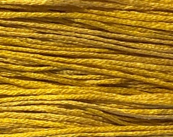 Weeks Dye Works, Curry, WDW-2220, 5 YARD Skein, Hand Dyed Cotton, Embroidery Floss, Counted Cross Stitch, Embroidery, Punch Needle