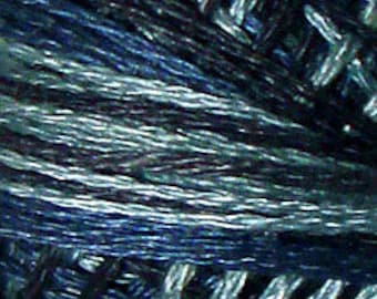 Valdani 3 Strand, O537, Sea Deep, Cotton Floss, Cross Stitch, Punch Needle, Embroidery, Penny Rugs, Wool Applique, Tatting, Hardanger