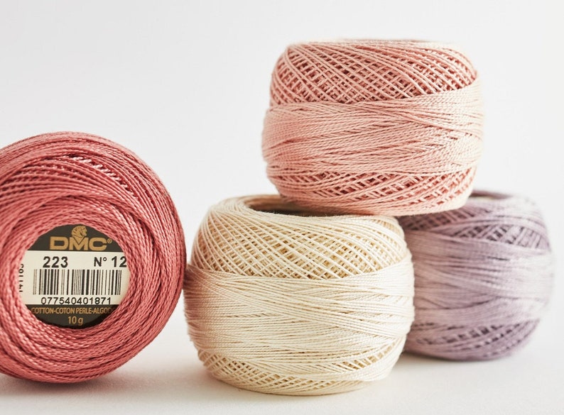 Penny Rugs Size 12 Embroidery Thread Perle Cotton Ball Hardanger Crochet Wool Applique Punch Needle Tatting DMC Pearl Cotton