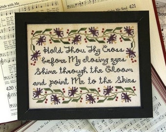 Counted Cross Stitch Pattern, Sunday Stitches, Abide With Me, Inspirational, Hymn, Beth Twist, Heartstring Samplery, PATTERN ONLY
