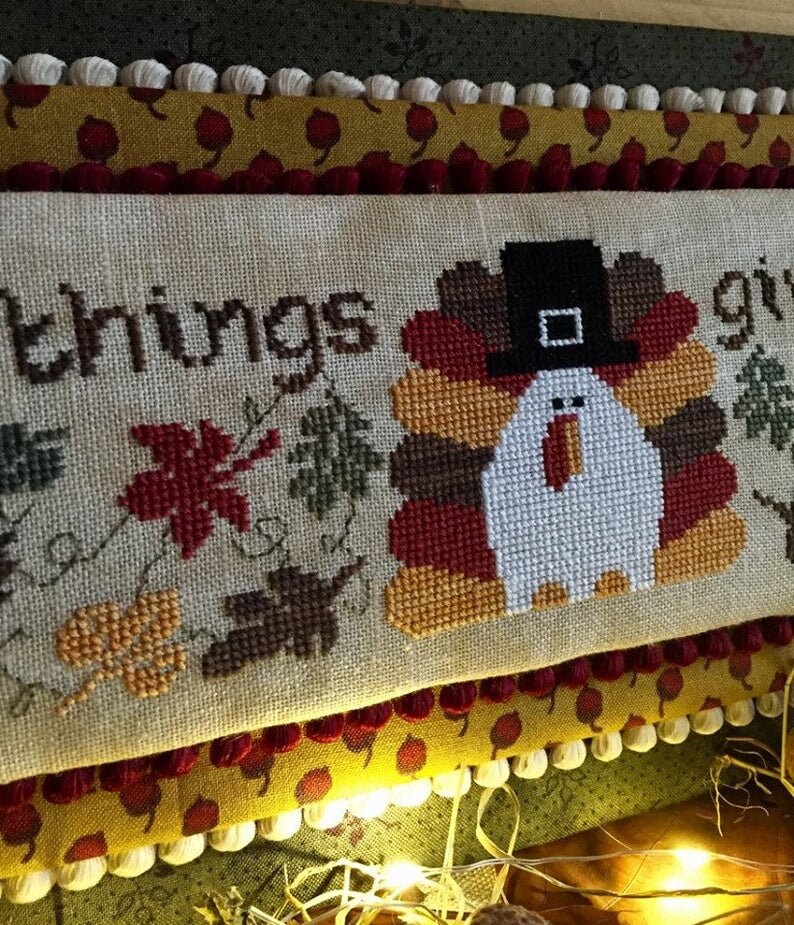 Counted Cross Stitch Pattern, In All Things Give Thanks ...