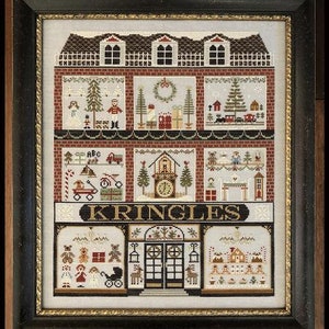 Counted Cross Stitch Pattern, Kringles, Christmas Decor, Christmas Toys, Christmas Trees, Teddy Bear, Little House Needleworks, PATTERN ONLY