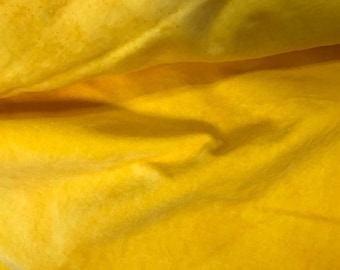 Velveteen, Daffodil, Yellow Velveteen, Hand Dyed Velveteen, Cotton Velveteen, Finishing Fabric, Velveteen Fabric, Lady Dot Creates