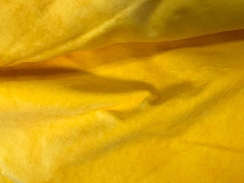 Velveteen, Daffodil, Yellow Velveteen, Hand Dyed Velveteen, Cotton ...