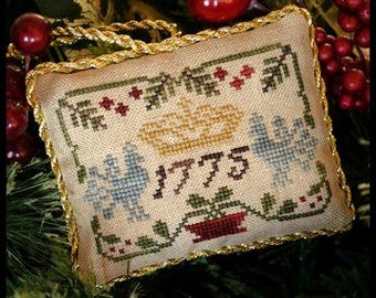 Counted Cross Stitch Pattern, Three Crowns, Christmas Ornament, Sampler Tree, Christmas Decor, Little House Needleworks, PATTERN ONLY