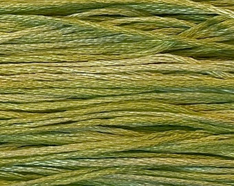 Weeks Dye Works, Wasabi, WDW-1120, 5 YARD Skein, Cotton Floss, Embroidery Floss, Counted Cross Stitch, Hand Embroidery, PunchNeedle