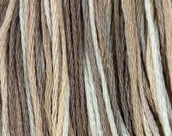 Valdani, 6 Strand Cotton Floss, O538, Cottage Smoke, Embroidery Floss, Variegated Floss, Hand Dyed Floss, Wool Applique, Punch Needle