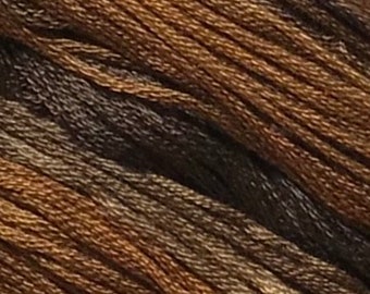 Gentle Art, Simply Shaker Threads, Brown Bear, #1191, 10 YARD Skein, Embroidery Floss, Counted Cross Stitch, Hand Embroidery Thread