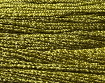 Gentle Art, Sampler Threads, Avocado, #0130, 10 YARD Skein, Embroidery Floss, Counted Cross Stitch, Hand Embroidery Thread