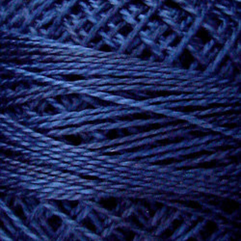 Valdani Thread Midnight Blue O515 Size 12 Embroidery Thread Penny Rugs Punch Needle Embroidery Perle Cotton Sewing Accessory