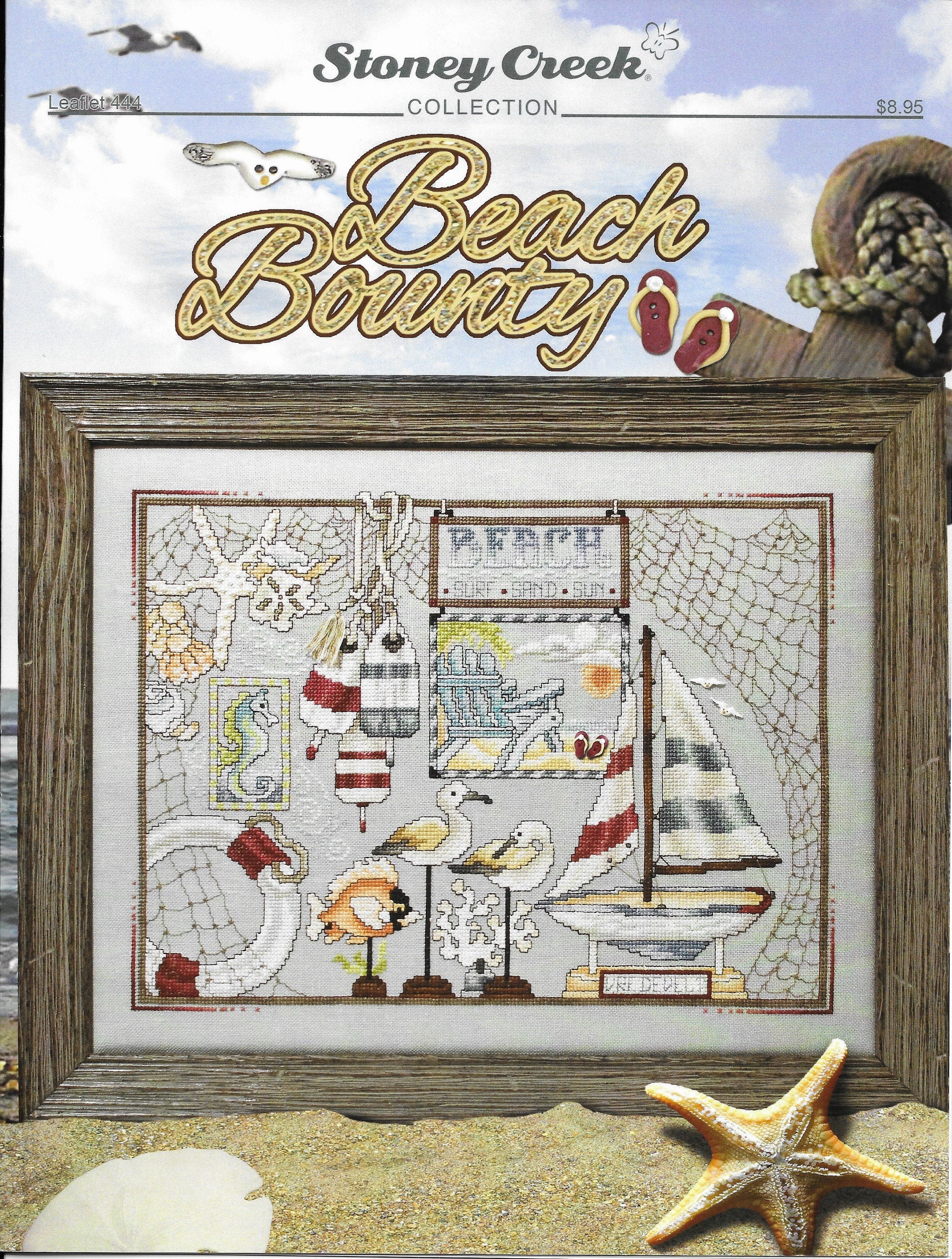 Counted Cross Stitch Pattern, Beach Bounty, Summer Decor ...