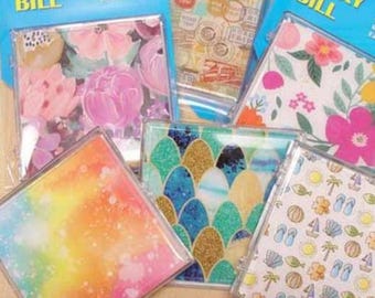 Tacky Bill, Adhesive Bead Bed, Bead Keeper, Acrylic Bead Case, Two-sided Snap Close Case, Assorted Styles, Beading Tray Accessory, Yarn Tree