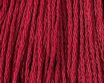 Valdani, 6 Strand Cotton Floss, 775, Turkey Red, Embroidery Floss, Variegated Floss, Hand Dyed Floss, Wool Applique, Punch Needle