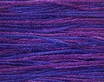 Weeks Dye Works, Ultraviolet, WDW-2336, 5 YARD Skein, Hand Dyed Cotton, Embroidery Floss, Cross Stitch, Hand Embroidery, Punch Needle