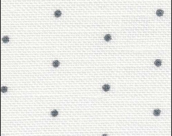 36 Count Edinburgh Linen, Splash, Basalt Grey Dots, Linen 36 Count, Counted Cross Stitch, Zweigart Linen, Cross Stitch, Cross Stitch Linen