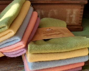 Wool, Pastel Spring, Wool Bundle, Wool Buddies, Felted Wool, Wool Chunk Packs, Overdyed Wool, Wool Applique, Felted Wool Pack, Sew Cherished
