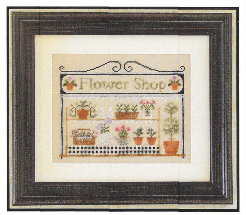 Counted Cross Stitch the Flower Shop Cross Stitch Pattern Etsy