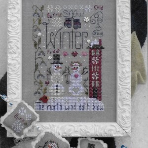Counted Cross Stitch Pattern, Winter Notes, Wintertime, Winter Decor, Cross Stitch, Cross Stitch Ornaments, Shepherd&#39;s Bush, PATTERN ONLY