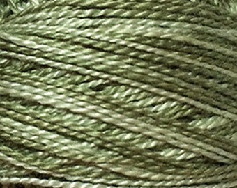 Valdani Thread, Size 8, O579, Perle Cotton, Faded Olive, Embroidery Thread, Needlework, Sewing Accessory, Pearl Cotton, Penny Rugs