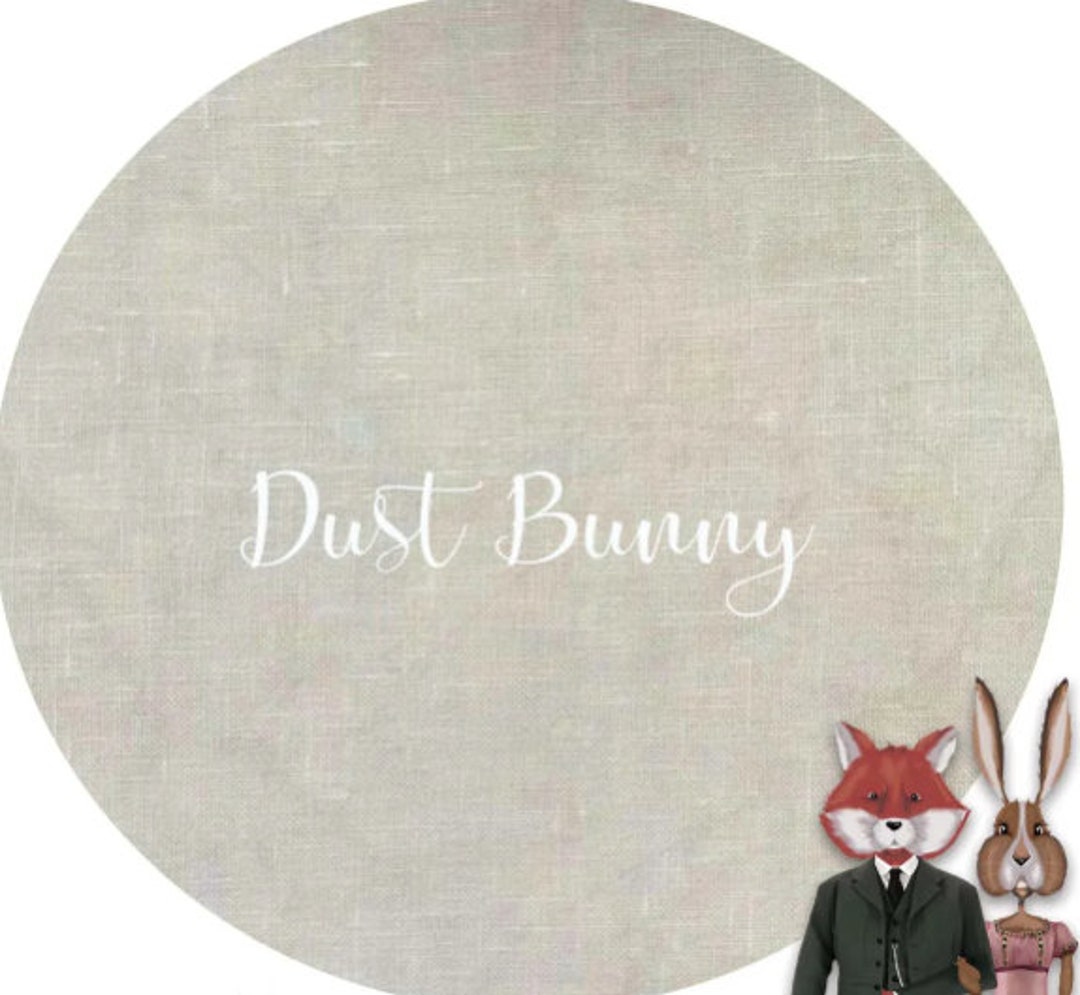 36 Count Linen, Dust Bunny, Fox and Rabbit Designs, Linen, Counted Cross Stitch, Cross Stitch