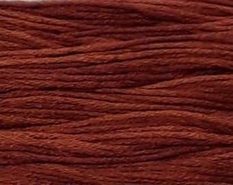 Weeks Dye Works, Terra Cotta, WDW-2239, 5 YARD Skein, Hand Dyed Cotton, Embroidery Floss, Counted Cross Stitch, Hand Embroidery, PunchNeedle