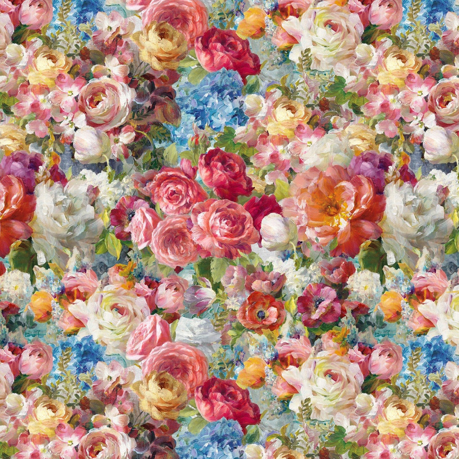 Quilt Fabric, Flower Market, Floral, Cotton Quilting Fabric, Floral