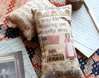 Counted Cross Stitch, Lucy to Henry, Patriotic Decor, Beth Twist, Heartstring Samplery,  PATTERN ONLY