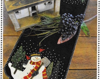 Make a Joyful Noise Wool Applique Table Runner – Cath's Pennies Design