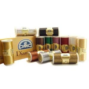 DMC Diamant Metallic Thread, Metallic Thread, Embroidery Thread, Cross Stitch, Hand Embroidery Thread, DMC Metallic Thread, Metallic