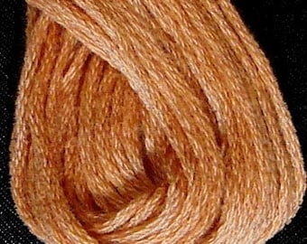 Valdani, 6 Strand Cotton Floss, 861, Faded Rust Light, Embroidery Floss, Variegated Floss, Hand Dyed Floss, Wool Applique, Punch Needle
