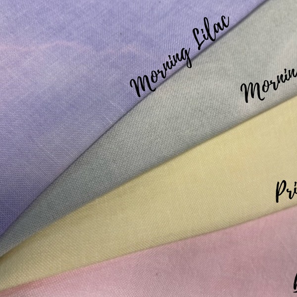 28 ct Linen, Spring Collection Linen, Morning Lilac, Morning Mint, Blush, Primrose, Blush, Zweigart, Rogue Stitching, Atomic Ranch