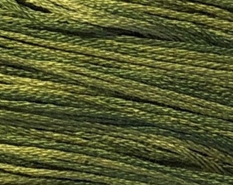 Weeks Dye Works, Ivy, WDW-2198, 5 YARD Skein, Hand Dyed Cotton, Embroidery Floss, Counted Cross Stitch, Embroidery, Over Dyed Cotton