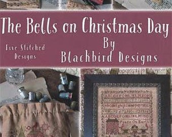 Softcover Book, The Bells on Christmas Day, Christmas Decor, French Country, Primitive Decor, Rustic Decor, Home Decor, Blackbird Designs