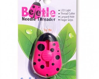 Needle Beetle, Needle Threader, Lighted Needle Threader, LED Light...