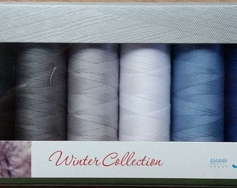 Mettler Thread, Winter Collection, Silk Finish Cotton, Thread Set, Embroidery Thread, Sewing Thread, Quilting Thread, Hand Sewing Thread