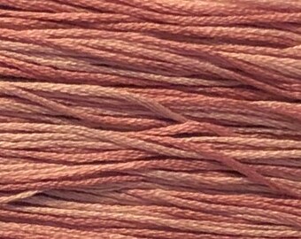 Weeks Dye Works, Charlotte's Pink, WDW-2282, 5 YARD Skein, Embroidery Floss, Counted Cross Stitch, Embroidery, Punch Needle, Wool Applique